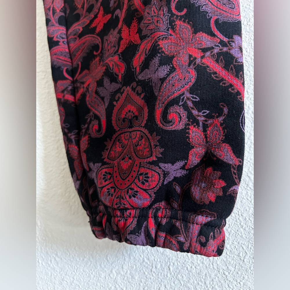 I.AM.GIA | Tatiana 2.0 Black Paisley Jogger Pant NWOT - Picture 4 of 9